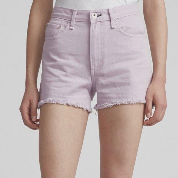 rag & bone Lilac Justine High-Rise Distressed Jean Cutoff Shorts Size 28 - Picture 2 of 11